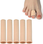 DYKOOK Cuttable Toe Tubes Sleeves 5 Pack front view foot pain relief