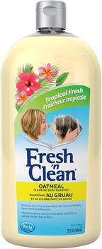 PetAg Fresh 'n Clean dog shampoo bottle isolated on white background