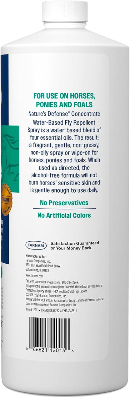Farnam Nature's Defense Concentrate, Water-Based Botanical Fly Repellent Spray for Horses, Ideal for Sensitive Skin, 32 oz - Image 12