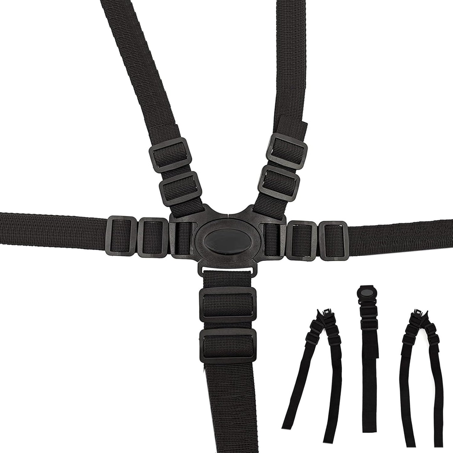 Alovexiong 5 point stroller safety harness front view