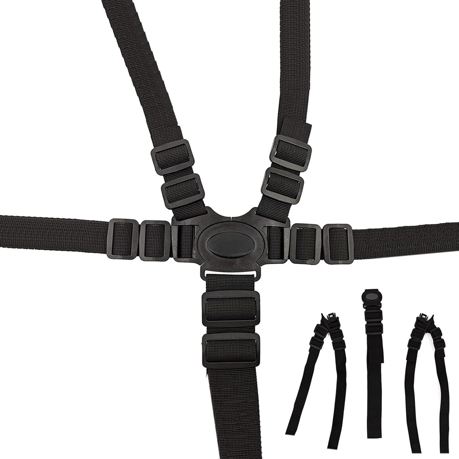 Alovexiong 5 point stroller safety harness front view