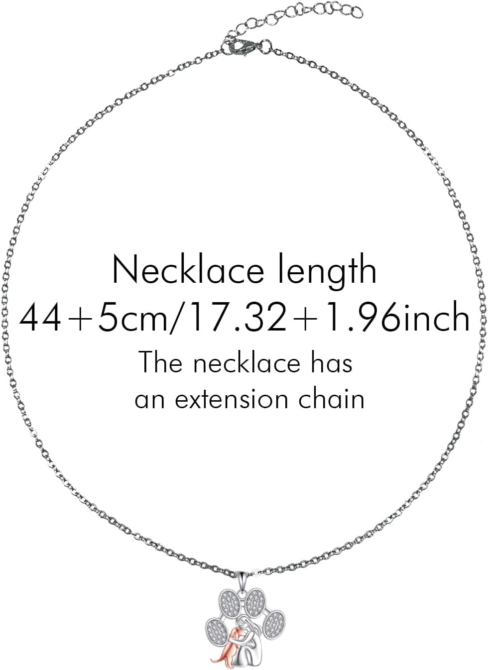 Creative matching pet necklace gift set showcasing durable interlocking metal components.