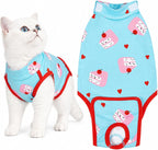 Kuoser Cat Recovery Suit for Female Male Cats, Breathable Post-Surgery Onesie for Spay Neuter, Abdominal Wound & Skin Disease Protection, E-Collar Alternative Anti-Licking Bodysuit for Kittens - Image 11