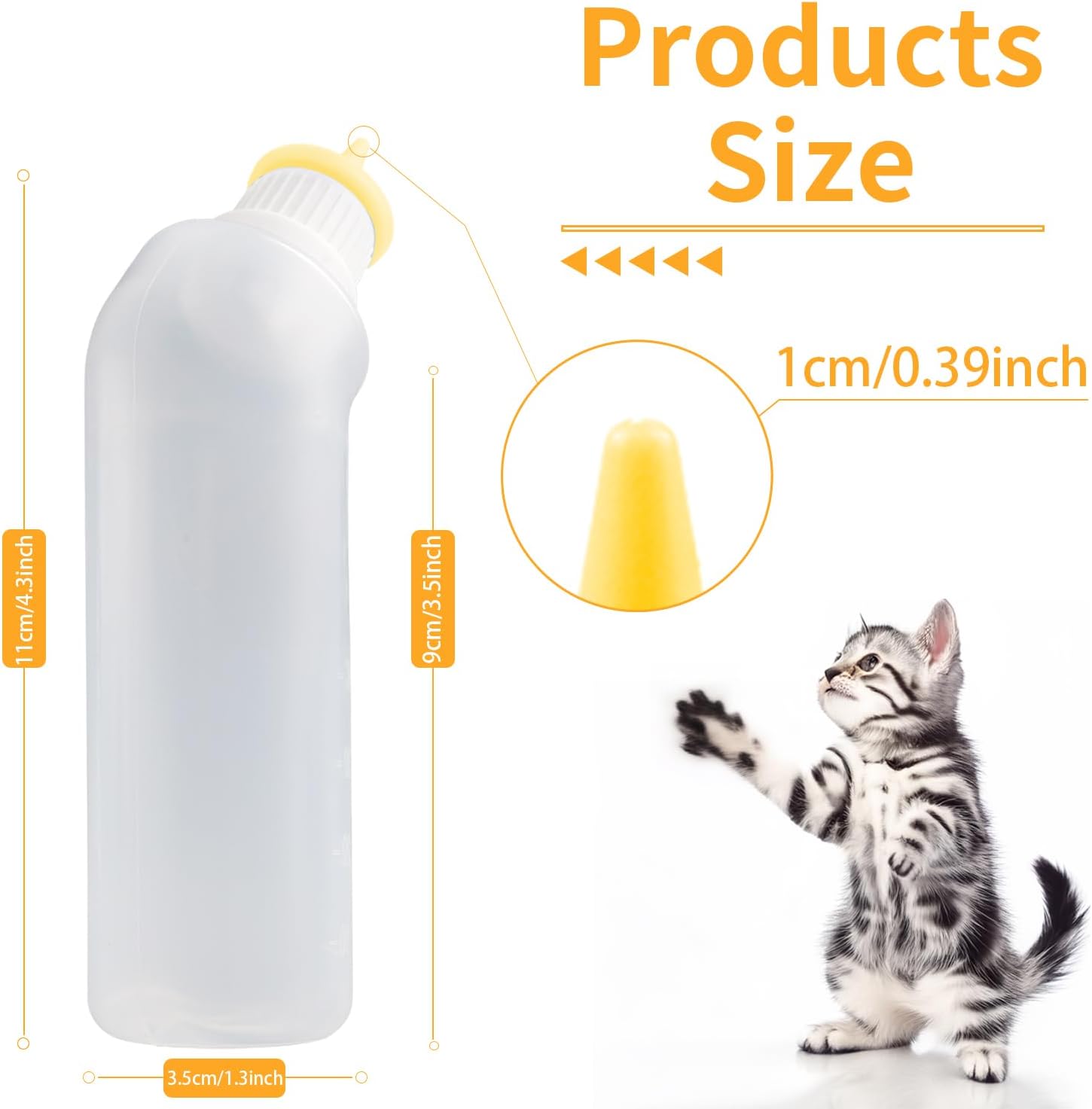 Xuandea kitten bottles for nursing puppy milk with precise measuring beaker