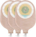 Carbou 15 Piece One Piece Urostomy Bag front view showing the hydrocolloid barrier and measuring guidelines.