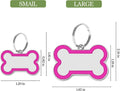 EDSG custom dog name tag reverse side view displaying engraved phone number contact text.