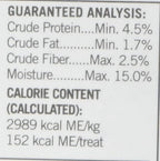 Wheat free USA imported dog treat close up