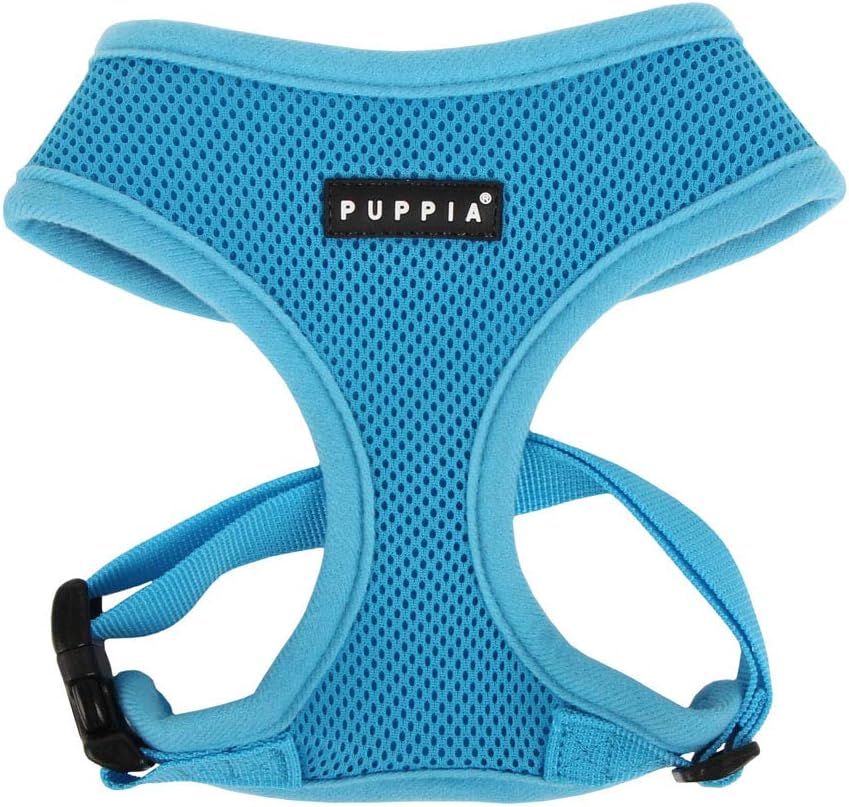 Puppia Soft Dog Harness No Choke Over-The-Head Triple Layered Breathable Mesh Adjustable Chest Belt and Quick-Release Buckle, Pink, Medium - Image 10