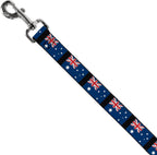 Buckle-Down Australian flag dog leash steel hardware detail
