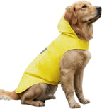 Haloumoning lightweight dog rain gear showing the breathable inner lining fabric