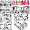 LoveOurHome 7pc nail stamping kit with plates and clear stamper