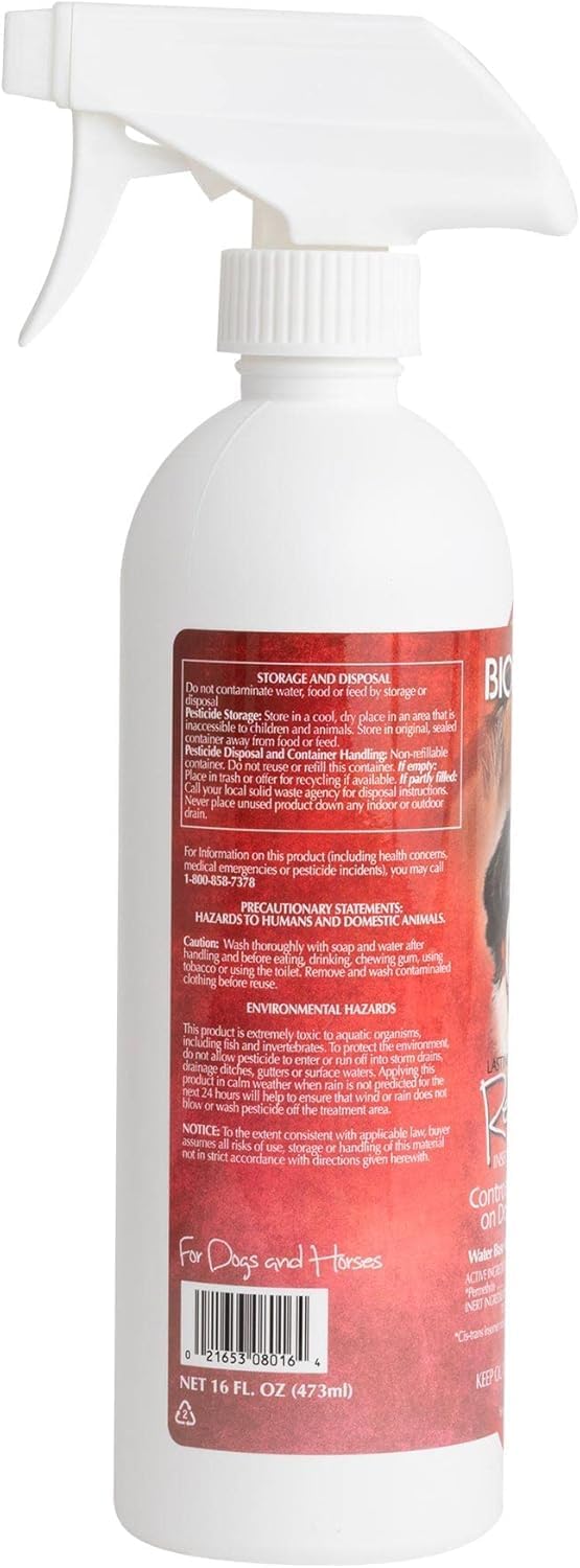 Bio-Groom Repel-35 flea and tick spray label details