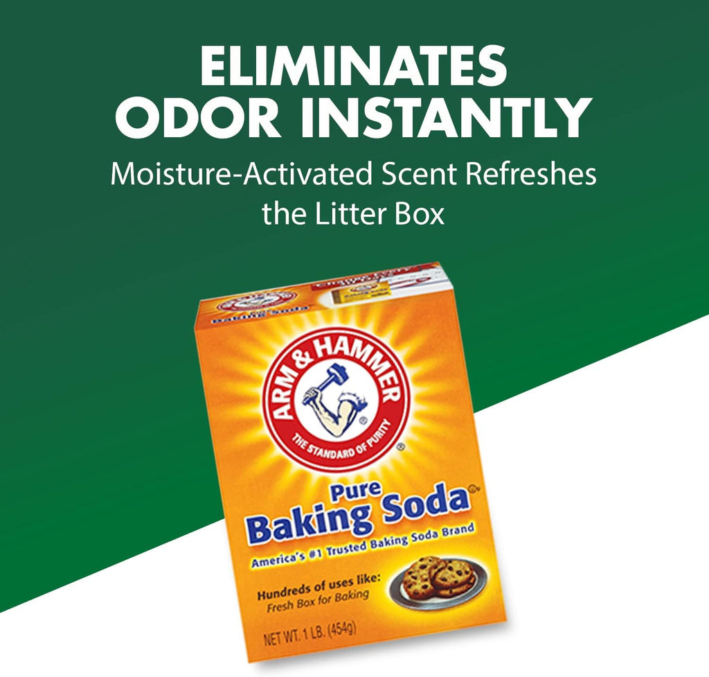 Six pack of thirty ounce imported cat litter odor eliminator boxes
