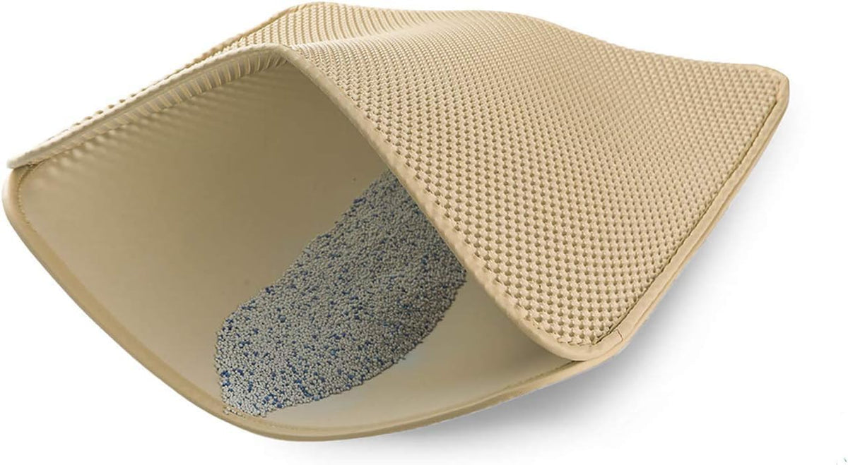 WePet Cat Litter Mat, Kitty Litter Trapping Mat, Honeycomb Double Layer Mats, No Phthalate, Urine Waterproof, Easy Clean, Scatter Control, Catcher Litter Tray Box Rug Carpet - Image 11