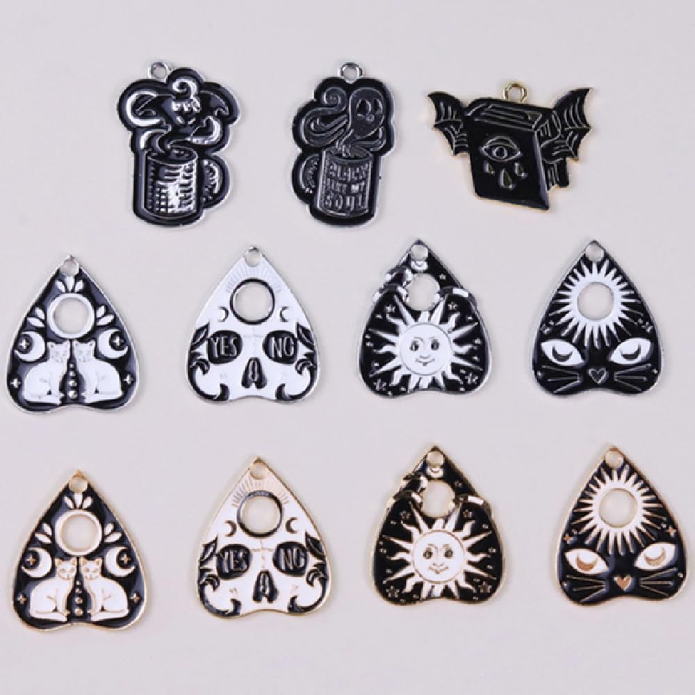 Assorted styles of Yeyulin enamel cat pendants for crafts