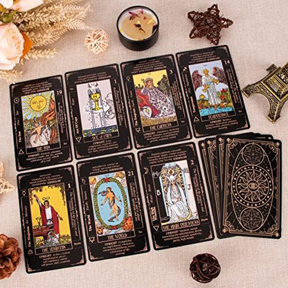 Full set of Kledery Tarot cards with guidebook and flannel storage bag
