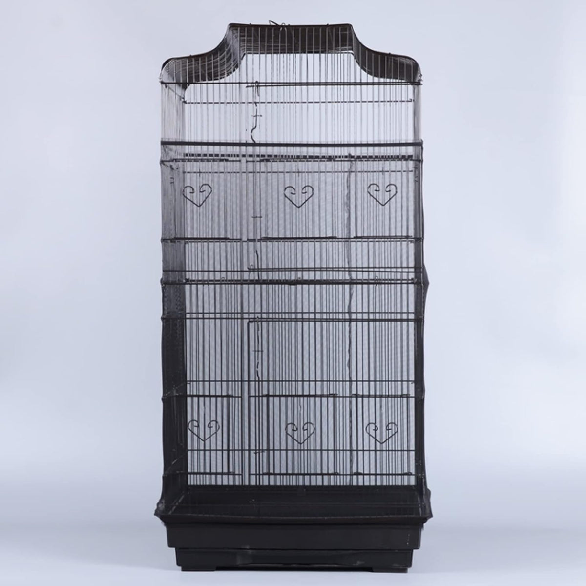 Folded AIMICOCA birdcage cover showing compact storage capability.