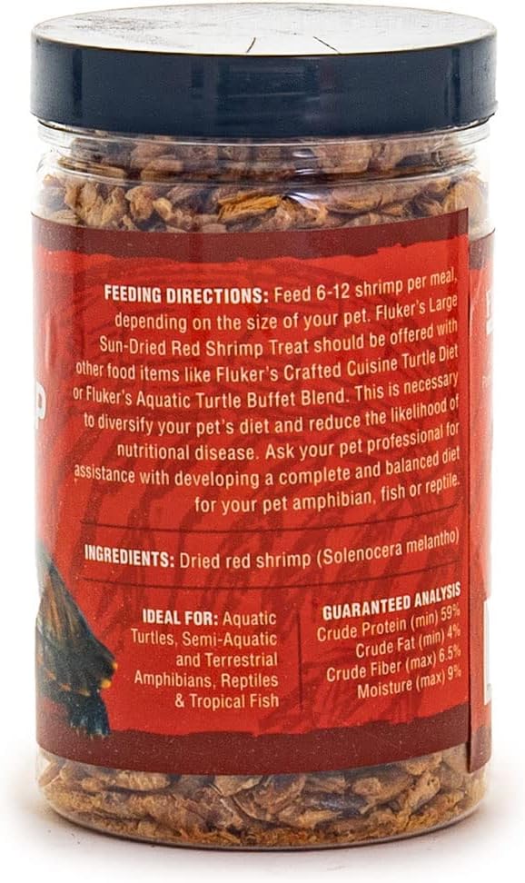 Fluker's 2.5 ounce shrimp container side angle