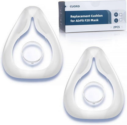 ResMed AirFit F20 replacement cushion 2-pack front view