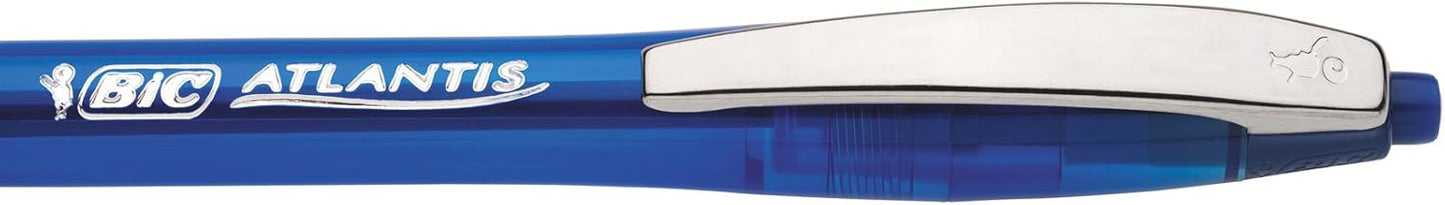 BIC Glide Blue Retractable Ballpoint Pens, Medium Point (1.0mm), 2-Count Pack, Ultra Smooth Writing Blue Pens - Image 5