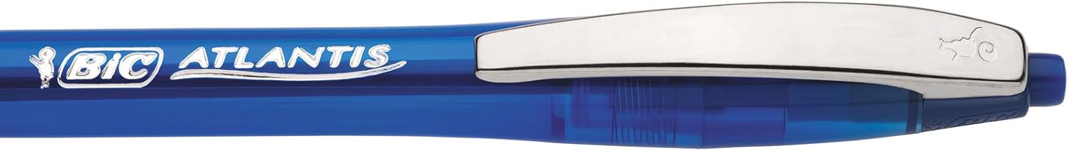 BIC Glide Blue Retractable Ballpoint Pens, Medium Point (1.0mm), 2-Count Pack, Ultra Smooth Writing Blue Pens - Image 5