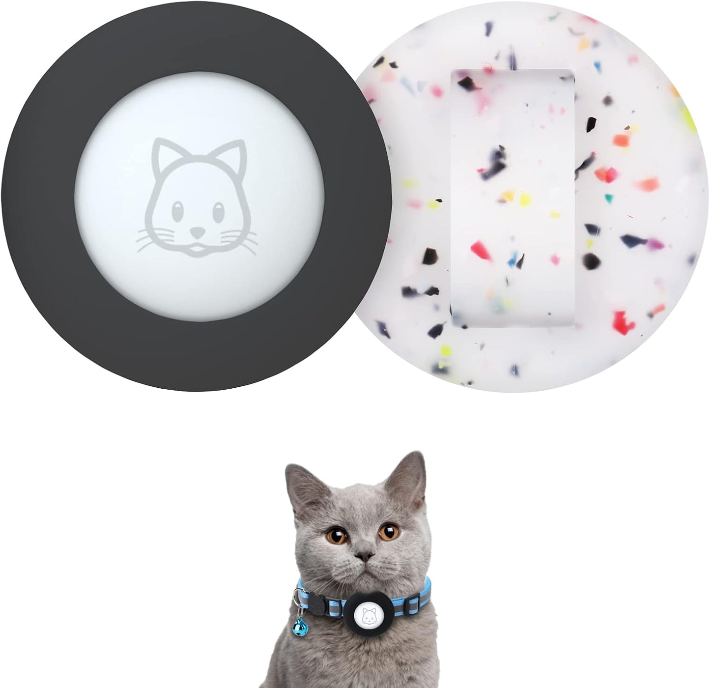 2022 Airtag Cat Collar Holder, Small AirTag Compatible Case - 2Pack Waterproof, Available in Pink&Purple - Image 9