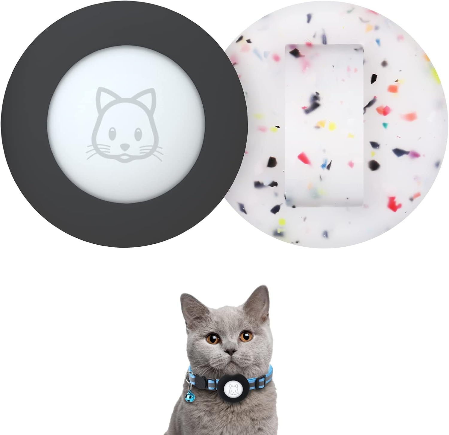 2022 Airtag Cat Collar Holder, Small AirTag Compatible Case - 2Pack Waterproof, Available in Pink&Purple - Image 9