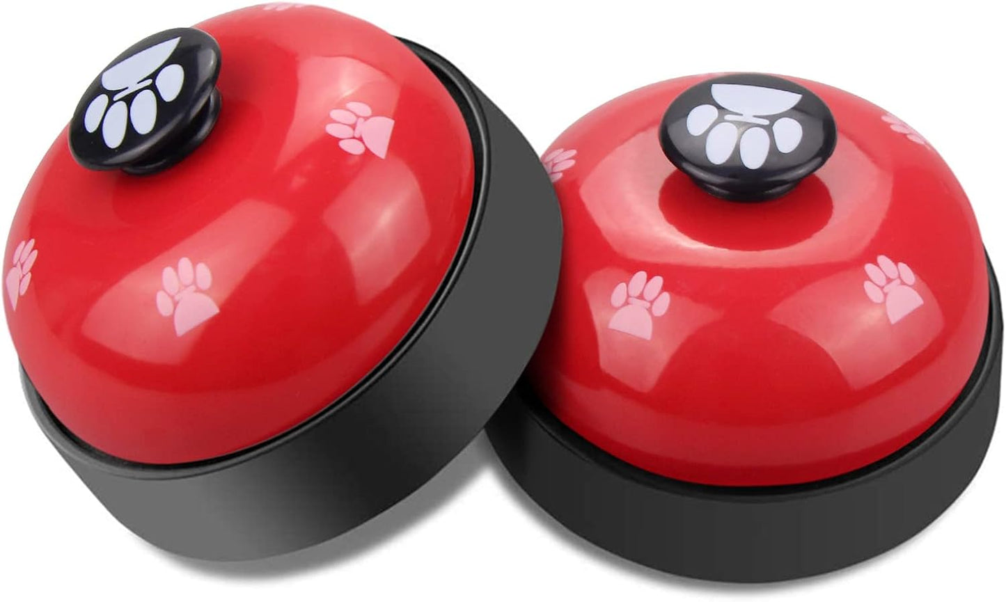 Comsmart Dog Training Bell, Set of 2 Dog Puppy Pet Potty Training Bells, Dog Cat Door Bell Tell Bell with Non-Skid Rubber Base 2 Pack White - Image 9