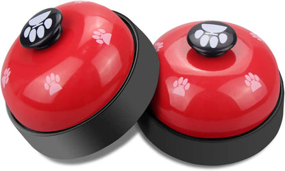 Comsmart Dog Training Bell, Set of 2 Dog Puppy Pet Potty Training Bells, Dog Cat Door Bell Tell Bell with Non-Skid Rubber Base 2 Pack White - Image 9