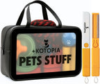 Kotopia Pet Travel Grooming Organizer Bag front view with accessories