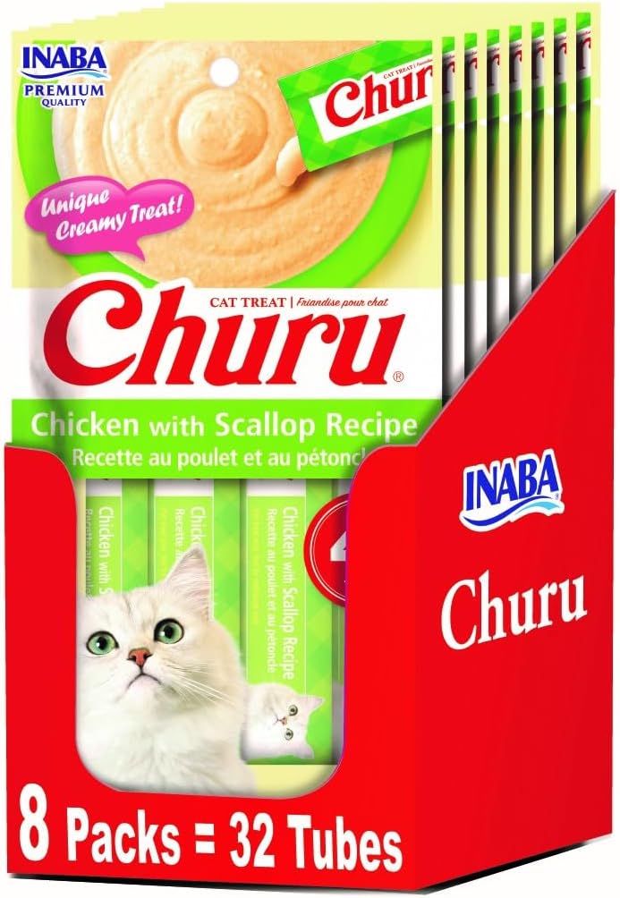 Detailed product label of Inaba Churu chicken cat treats
