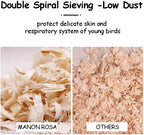 Close up of natural soft aspen shavings for small pets