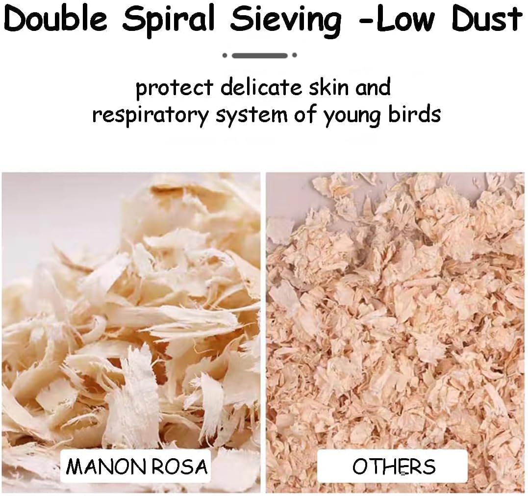 Close up of natural soft aspen shavings for small pets