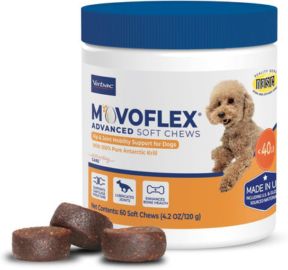 MOVOFLEX Advanced Soft Chews Hip and Joint Support Supplement for Medium Dogs - 60 Count by Virbac - Image 10