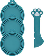 3 Pcs Pet Food Can Lids & One Can Spoon | Cute Paw Shape Opener Spatula Cat Wet Food Spoon | Universal BPA Free Silicone Covers for Dog Cat Cans(Pink) - Image 13