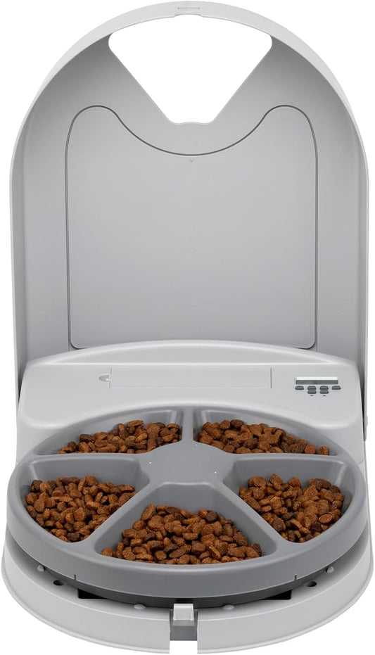 PetSafe automatic dog and cat feeder front view programmable digital clock pet food dispenser