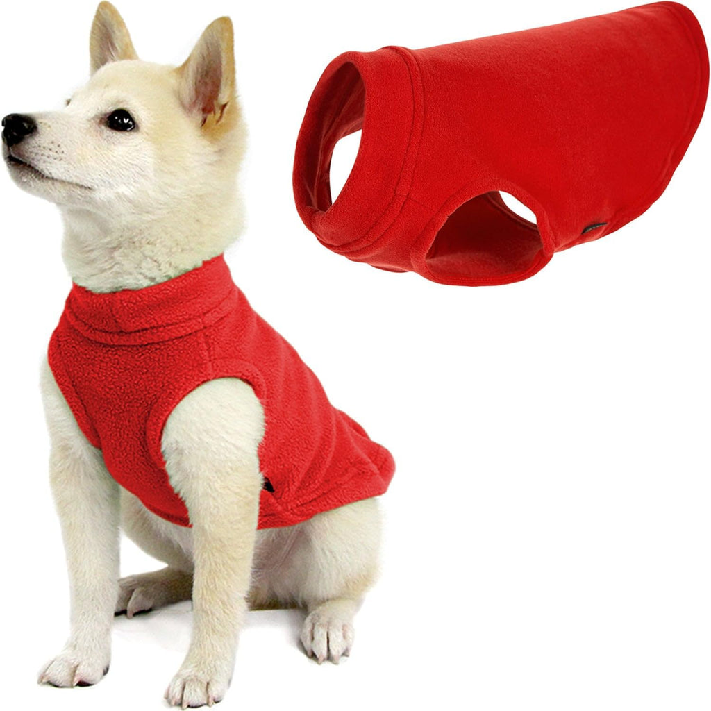 Gooby Stretch Fleece Vest Dog Sweater - Pumpkin, Medium - Warm Pullover Super Stretchy Fleece Dog Jacket for Small to Large Dogs - Image 15