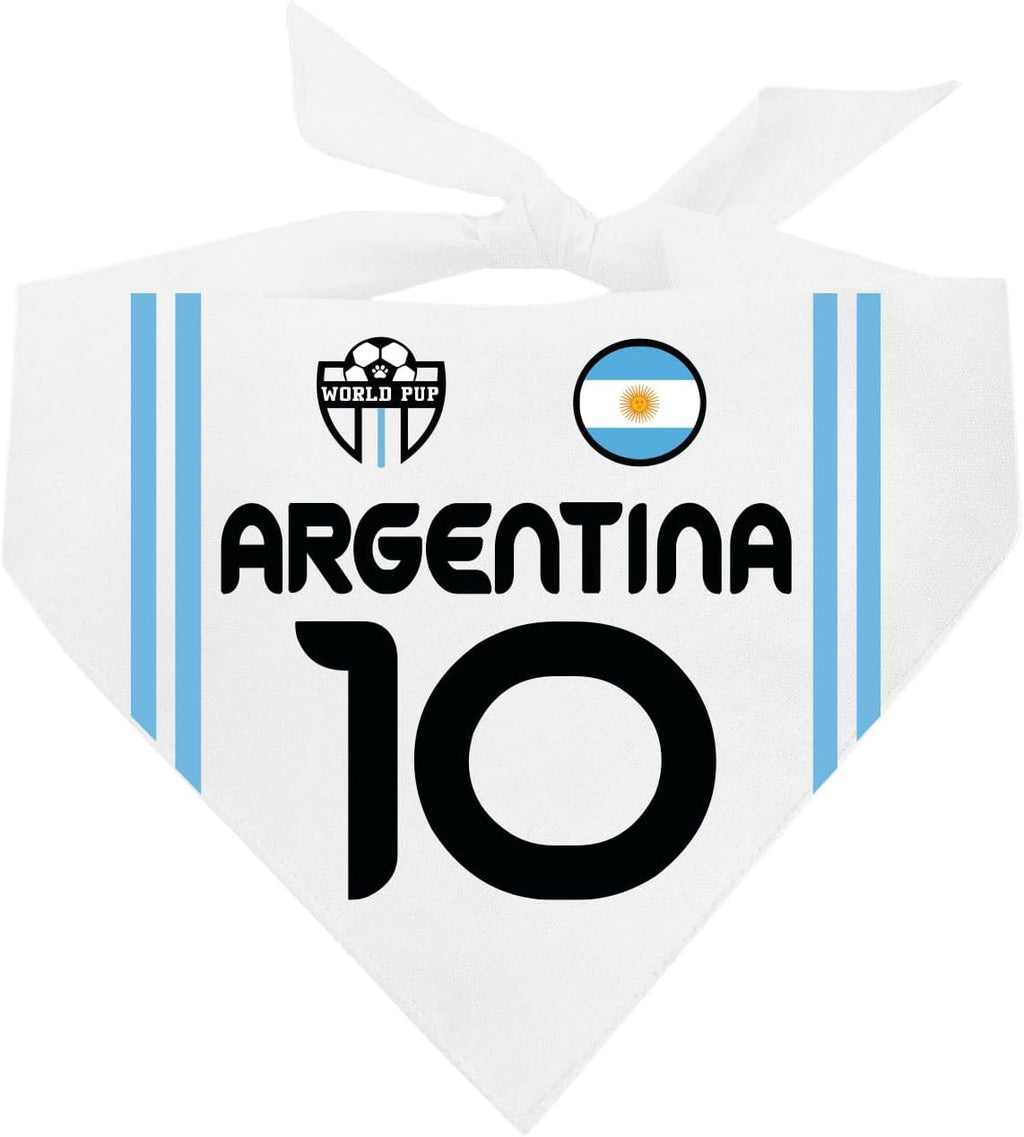 Country Style Soccer Jersey Dog Bandana | Country & Flag| Soccer Jersey Style |100% Cotton Adjustable Triangle || 1840 (Mexico, One Size) - Image 13