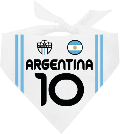Country Style Soccer Jersey Dog Bandana | Country & Flag| Soccer Jersey Style |100% Cotton Adjustable Triangle || 1840 (Mexico, One Size) - Image 13