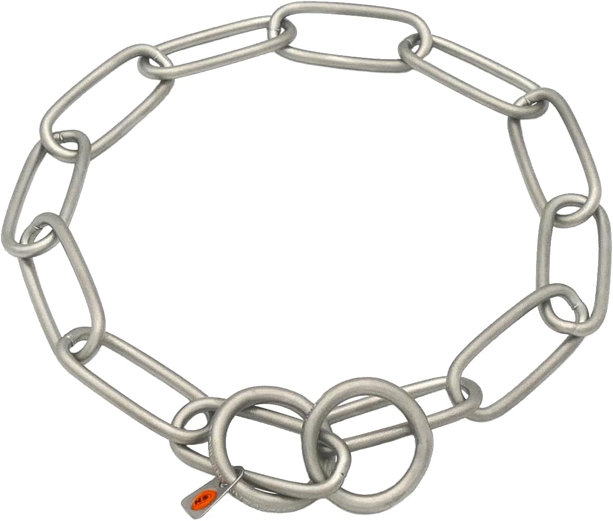 Herm Sprenger professional dog training slip chain on a flat surface