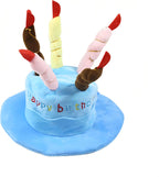 Cute Pet Party Hat for Dogs&Cats - Soft Fluffy Birthday Cap with 5 Color Candles (Blue), Adjustable Strap for Halloween,Costume&Photo Shoots,Fits Small to Large Pets,Washable&Comfortable (Blue) - Image 9
