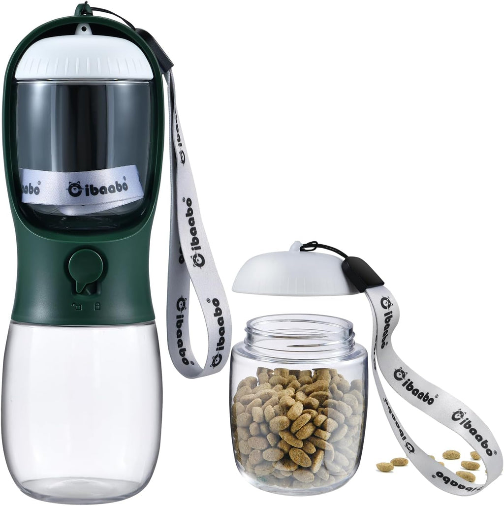 Cibaabo Dog Water Bottle with Food Container, Travel Puppy Water Bowl, Portable Pet Dispenser, Dog Gift Stuff Accessories Items, Puppy Essentials Necessities for Yorkie Cat Walking and Hiking - Image 14