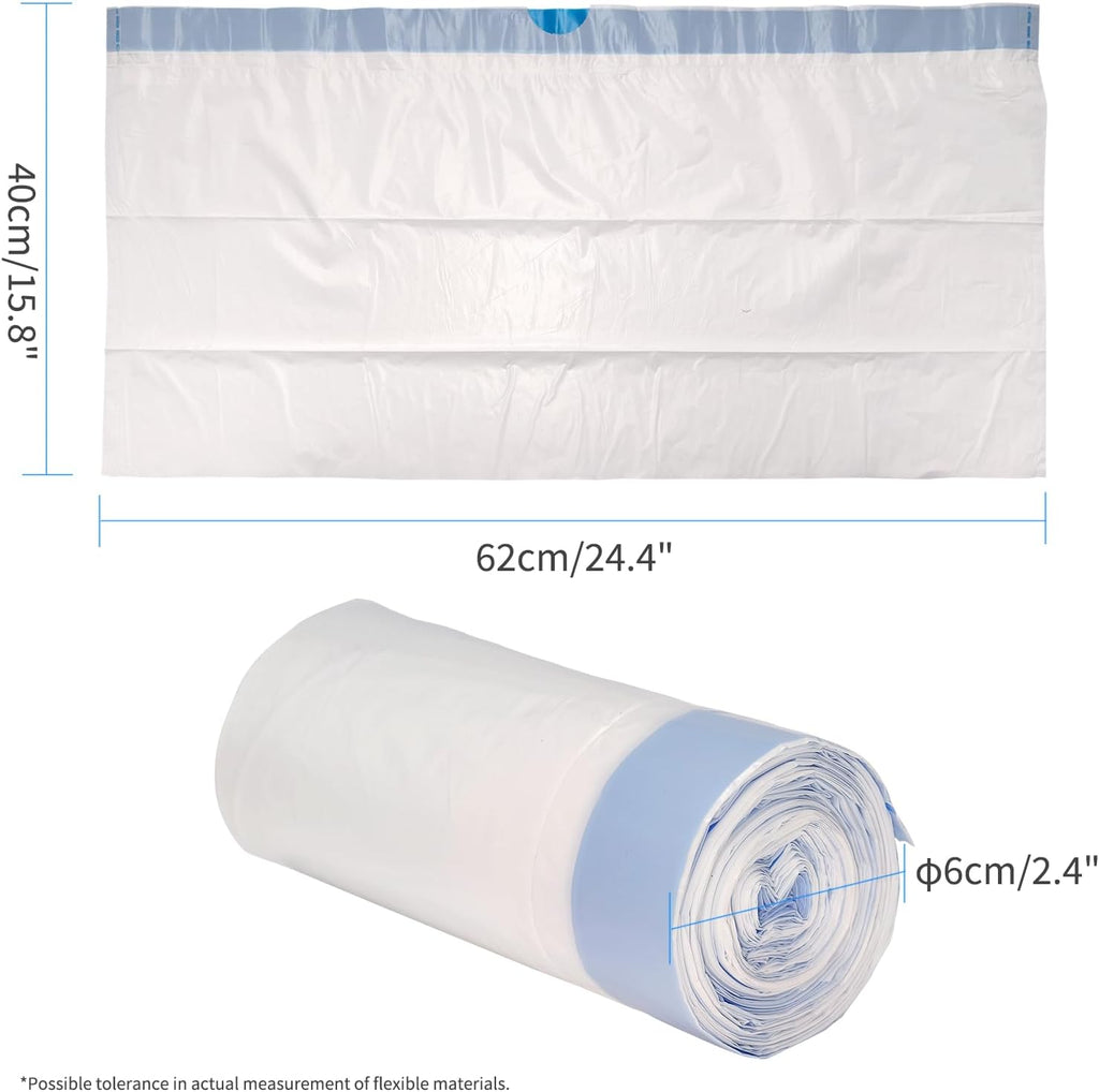 Triple layer leakproof pet waste bags showing tear resistant material texture
