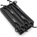 Moontay Professional 7.0" Dog Grooming Scissors Set, 4-pieces Straight, Upward Curved, Downward Curved, Thinning/Blending Shears for Dog, Cat and Pets, JP Stainless Steel, Purple - Image 12