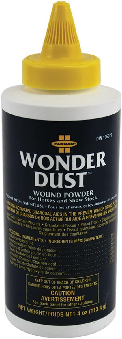 Farnam Wonder Dust Wound Powder, Blood Coagulant for Horses and Show Stock, For Use on Proud Flesh, Granulated Tissue, Stop Bleeding, 4 Ounces - Image 12