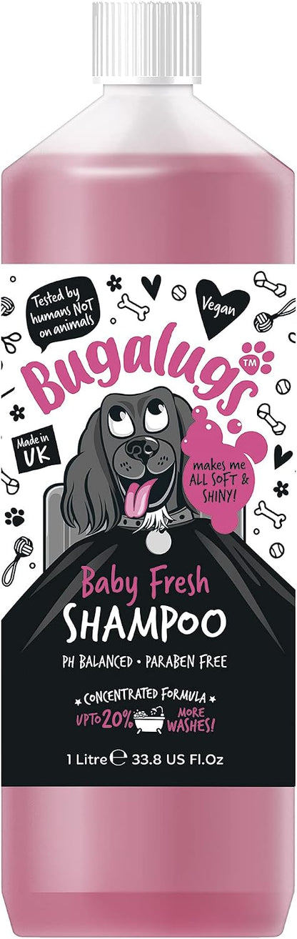 BUGALUGS Baby Fresh Dog Shampoo 16.85 FL Oz - Grooming Product for Smelly Dogs with Baby Powder Scent - Best Puppy Shampoo, Conditioner, Vegan and Professional Pet Shampoo - Image 10
