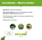 Sepia King 100% natural premium cuttlebone packaging label