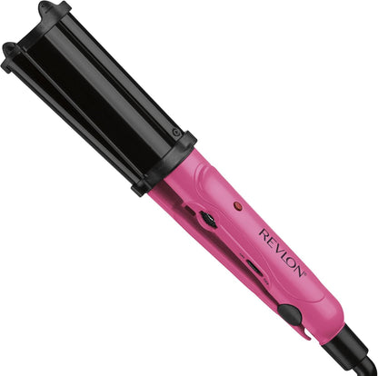 Revlon Pro Collection Deep Waver hair styling iron front view showing three quarter inch barrels