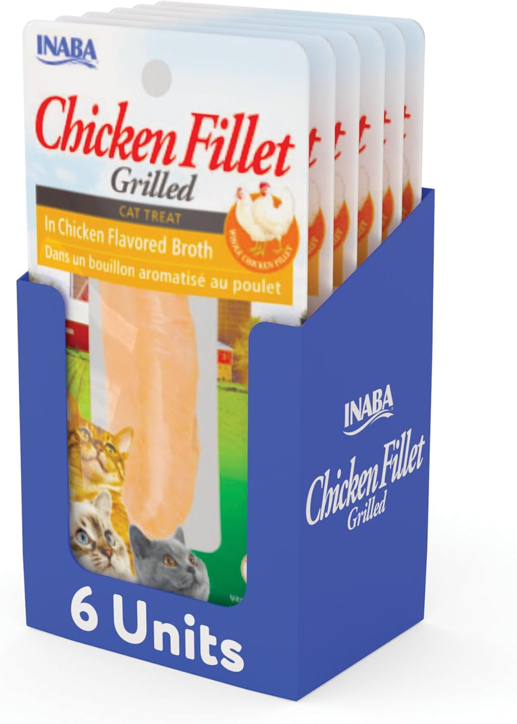 INABA Premium Grilled Chicken Fillet Cat Treats with Vitamin E and Green Tea Extract, 0.9 Ounces Each, Pack of 10, Variety Box - Image 11