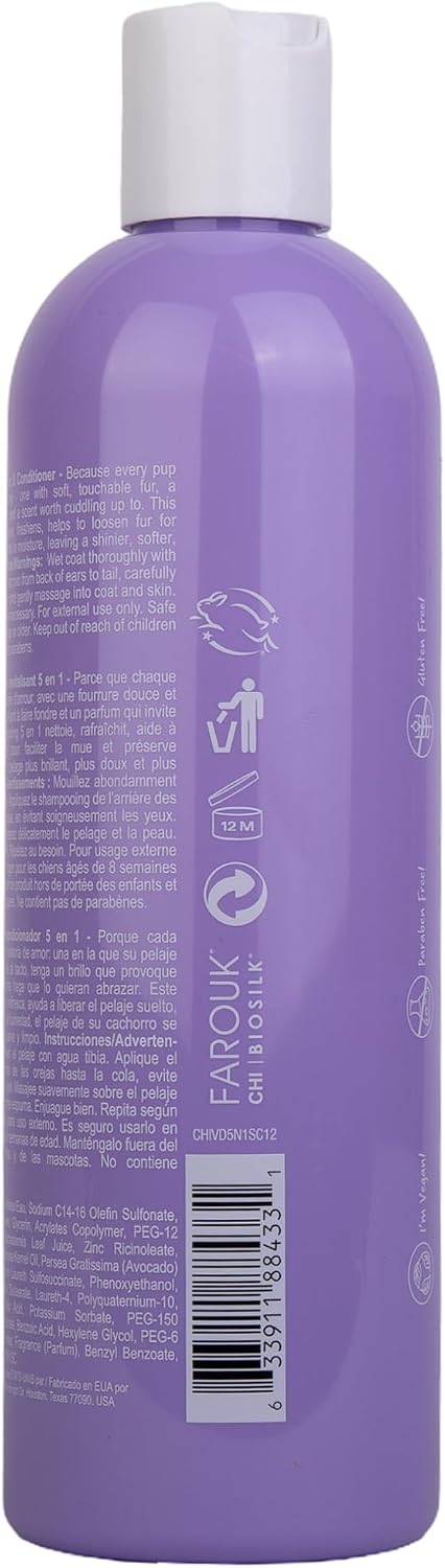 Authentic CHI Vibes salon grade pet care product presentation